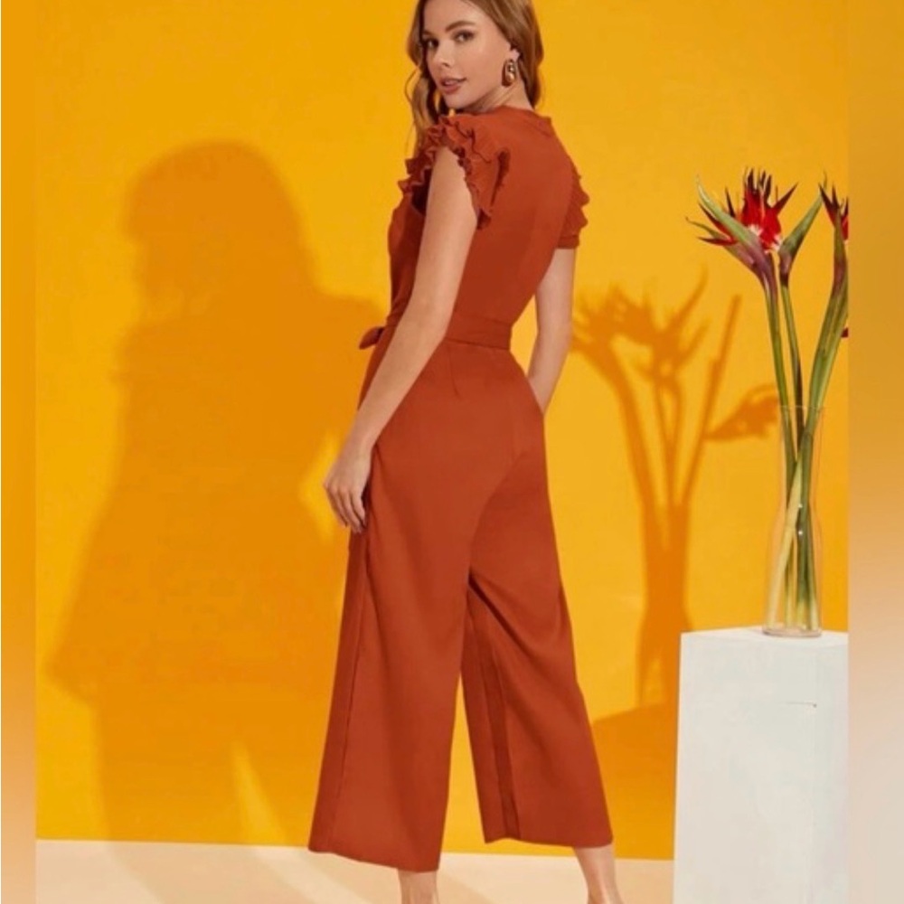 Elegant Rust Jumpsuit